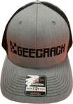 Geecrack Logo Richardson 112 Hat - BLACK/GARY