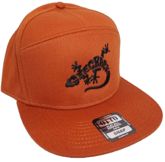 Geecrack Lizard Logo OTTO Hat - TEXAS ORANGE